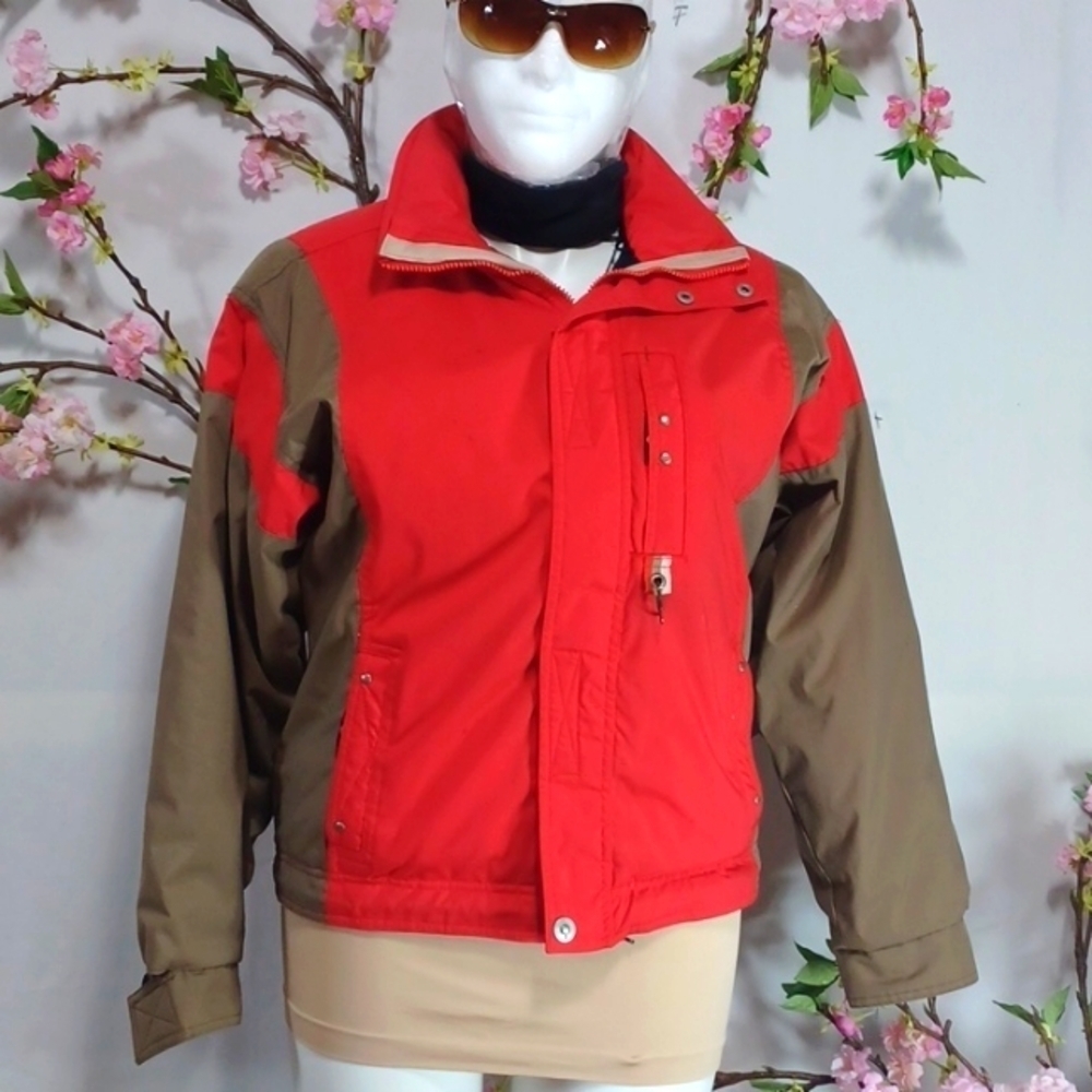 OBERMEYER DELANEY INSULATED Coat RED AND TAN Size Juniors XL